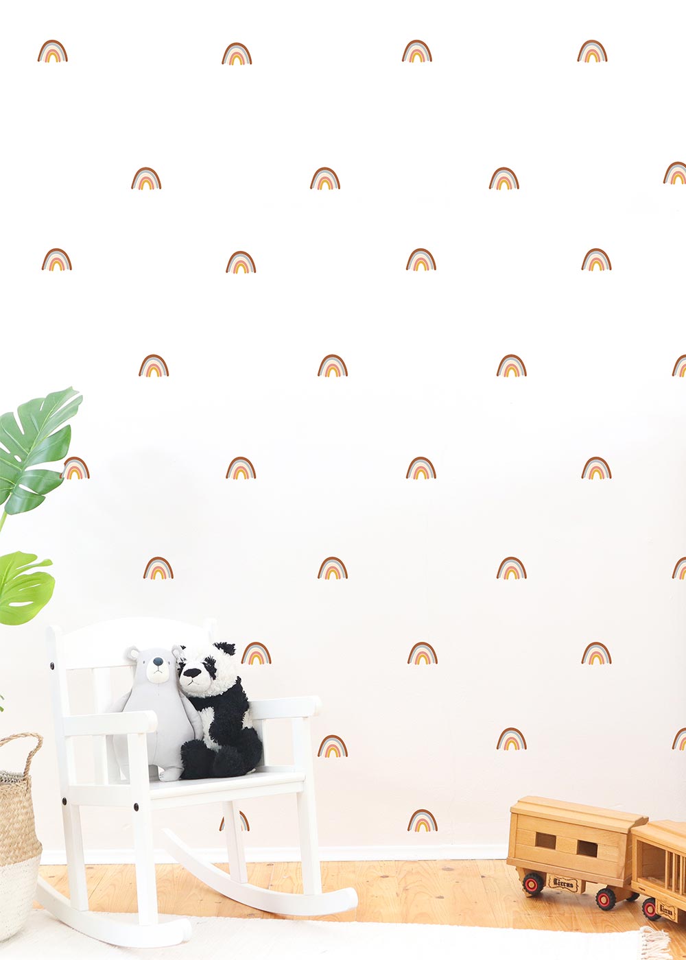 Wandtattoo Regenbögen Wandgestaltung im Kinderzimmer Camel