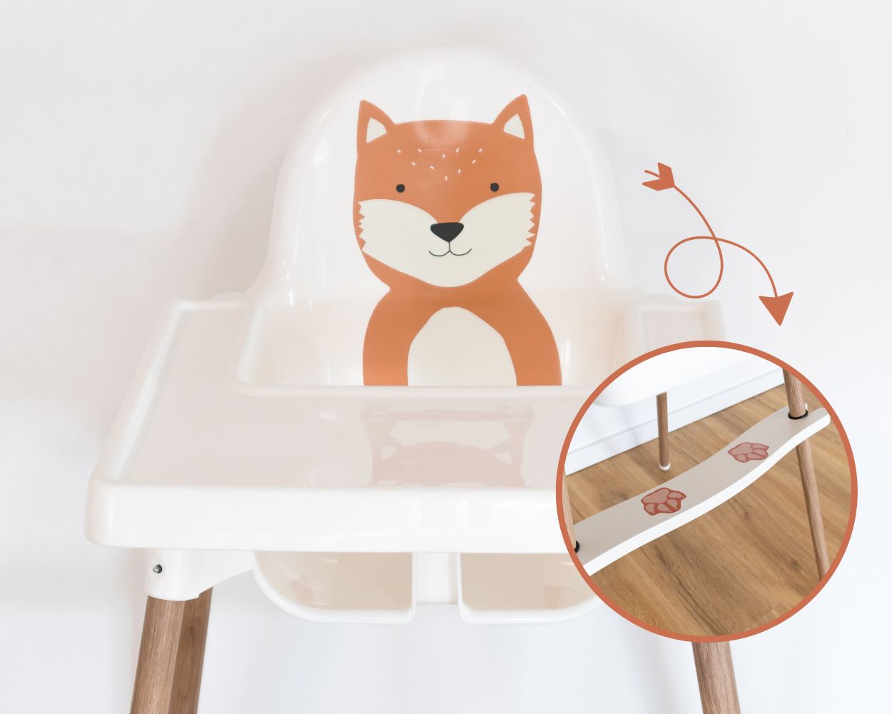 Ikea Hacks für den Antilop Hochstuhl bieten wir den passenden Sticker und Aufkleber und die Fußstütze Fotstööd an Ikea Hacks für den Antilop Hochstuhl bieten wir den passenden Sticker und Aufkleber und die Fußstütze Fotstööd an