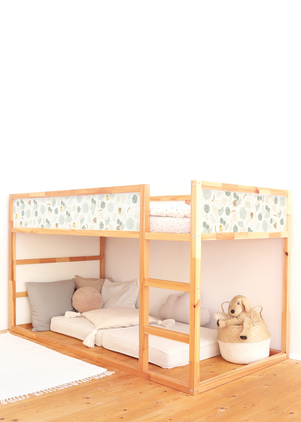 klebefolie ikea kura hochbett tierig safari