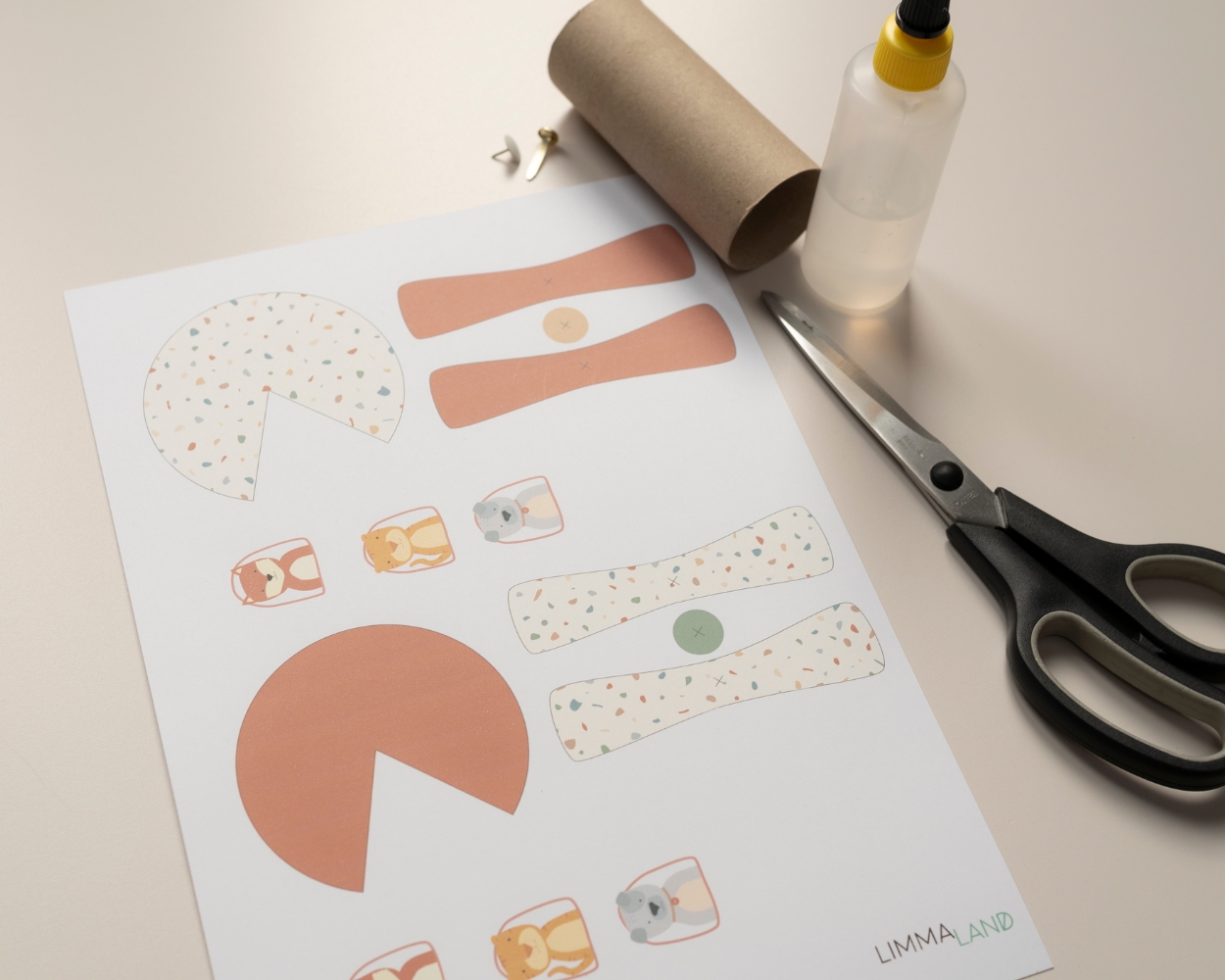 Bastelvorlage für Klopapierrollen Bastelvorlage für Klopapierrollen