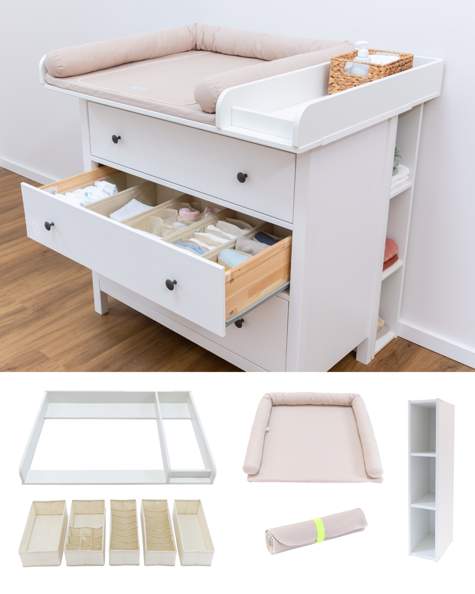 wickelkommode ikea hemnes 108 set premium pure beige 00