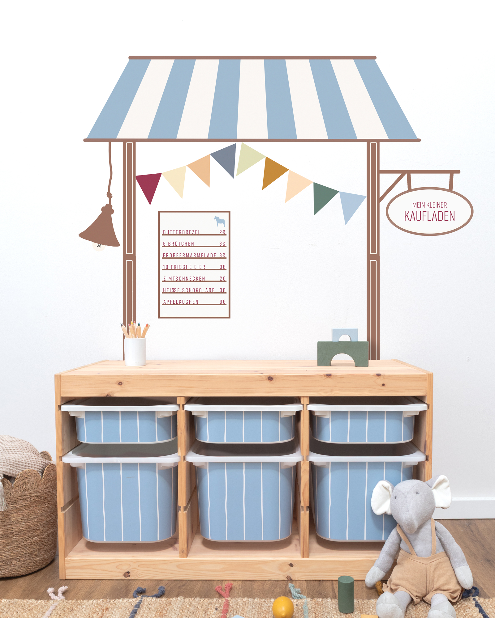 klebefolie diy kaufladen lille bud nordisch blau 2