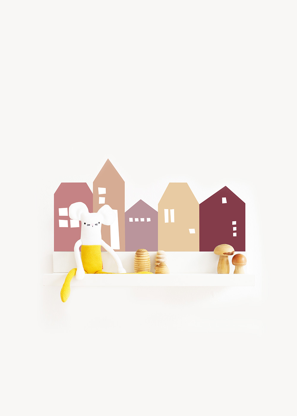 klebefolie ikea mosslanda bilderleiste lille hus rosa beige 1