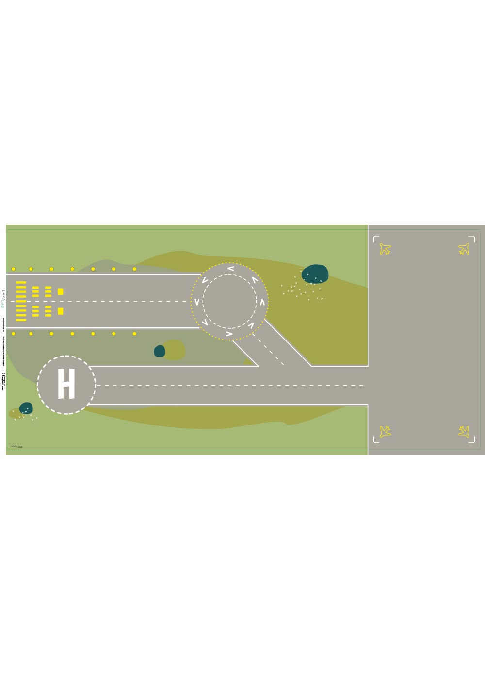 Ikea Dundra Spieltisch Landebahn Druckvorlage