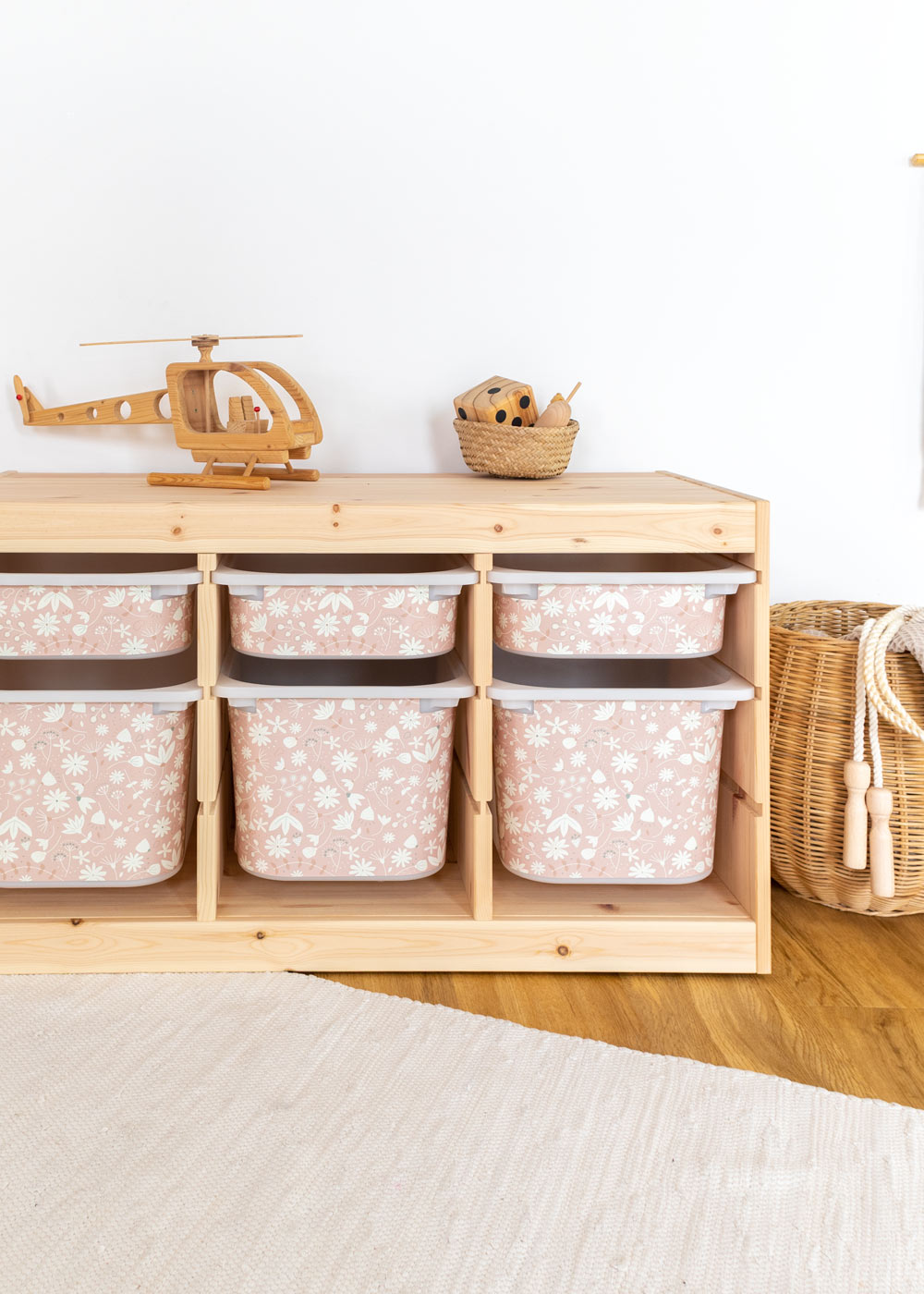 stickerset ikea trofast box mittel blumig blush 3er set 3 stickerset ikea trofast box mittel blumig blush 3er set 3