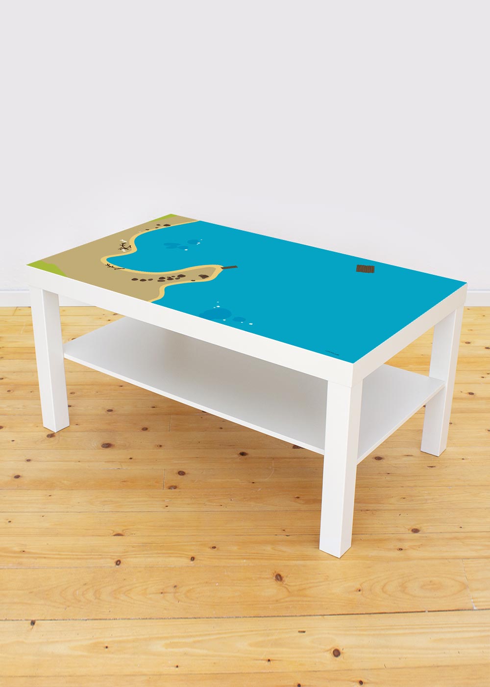 Ikea Lack Couchtisch Wasserreich 55x90 Gesamtansicht