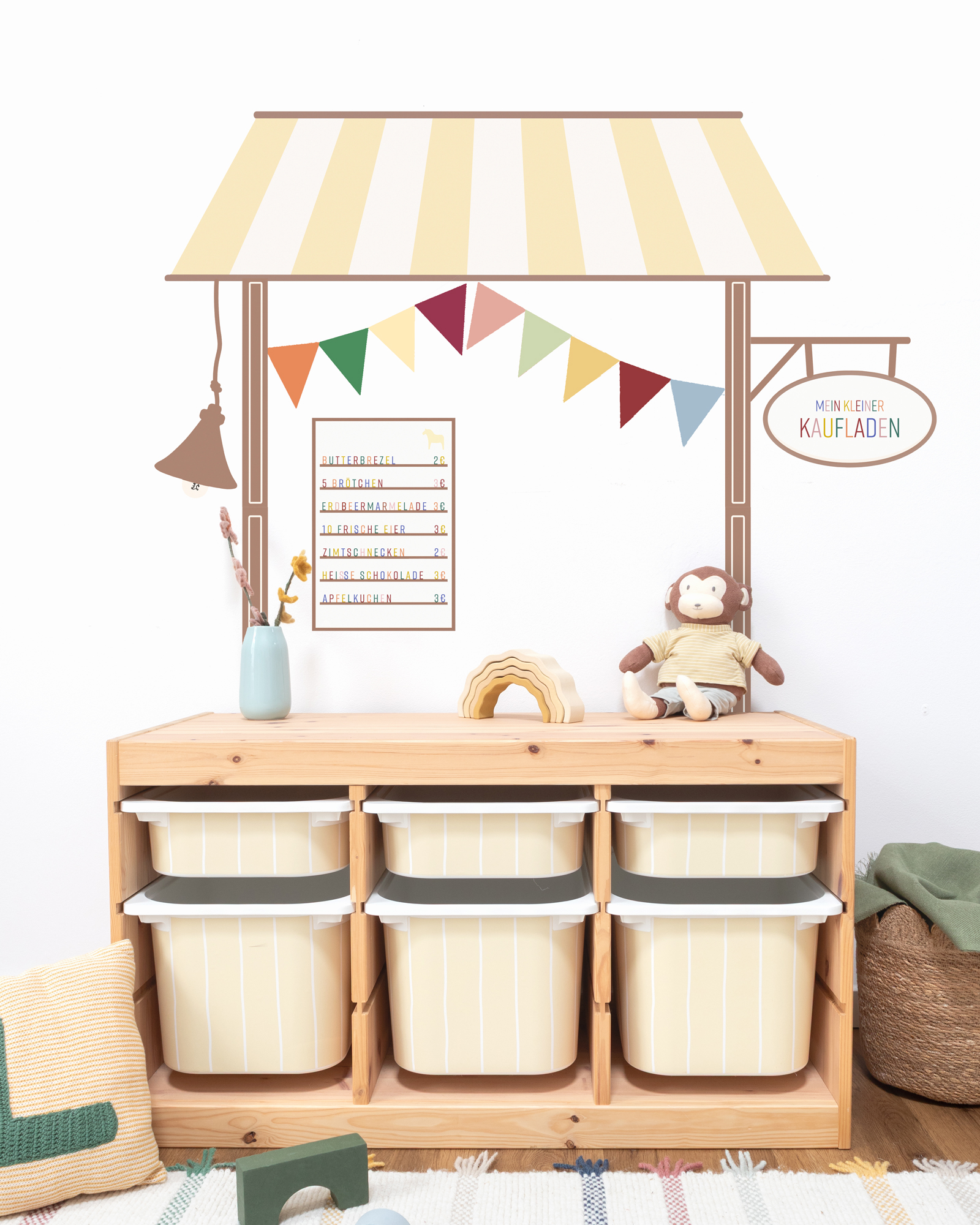 klebefolie diy kaufladen lille bud buttergelb 1 klebefolie diy kaufladen lille bud buttergelb 1