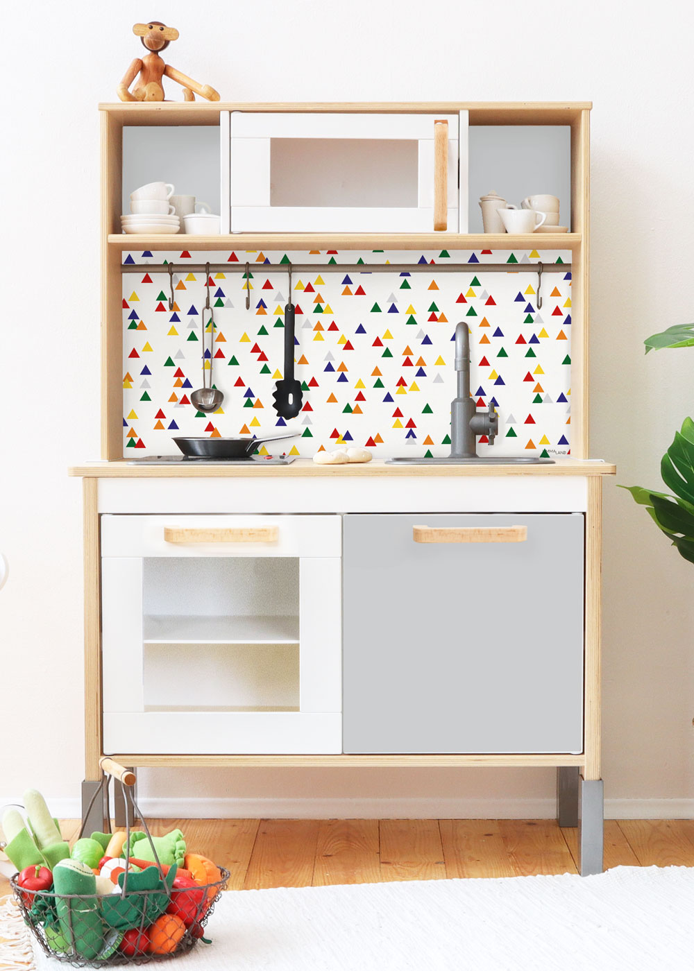 klebefolie ikea duktig kinderkueche trianglig steingrau 0
