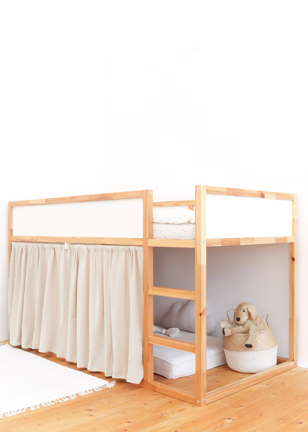 gardine ikea kura bett lille hule wollweiss zwei 1 gardine ikea kura bett lille hule wollweiss zwei 1