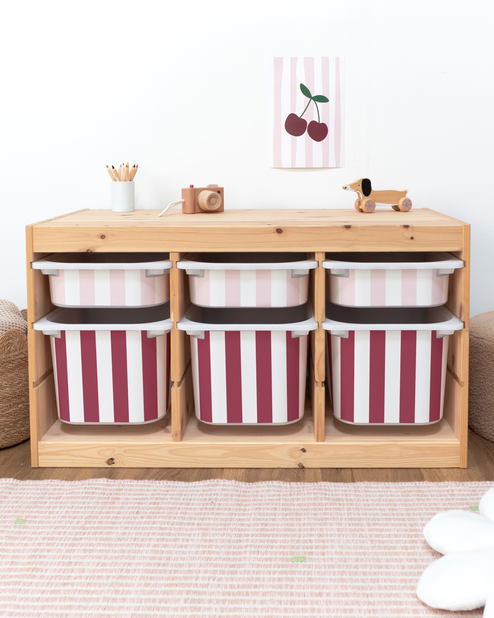 klebefolie ikea trofast box klein kopfseite vichy streifig marshmallow 3er Set 2 klebefolie ikea trofast box klein kopfseite vichy streifig marshmallow 3er Set 2