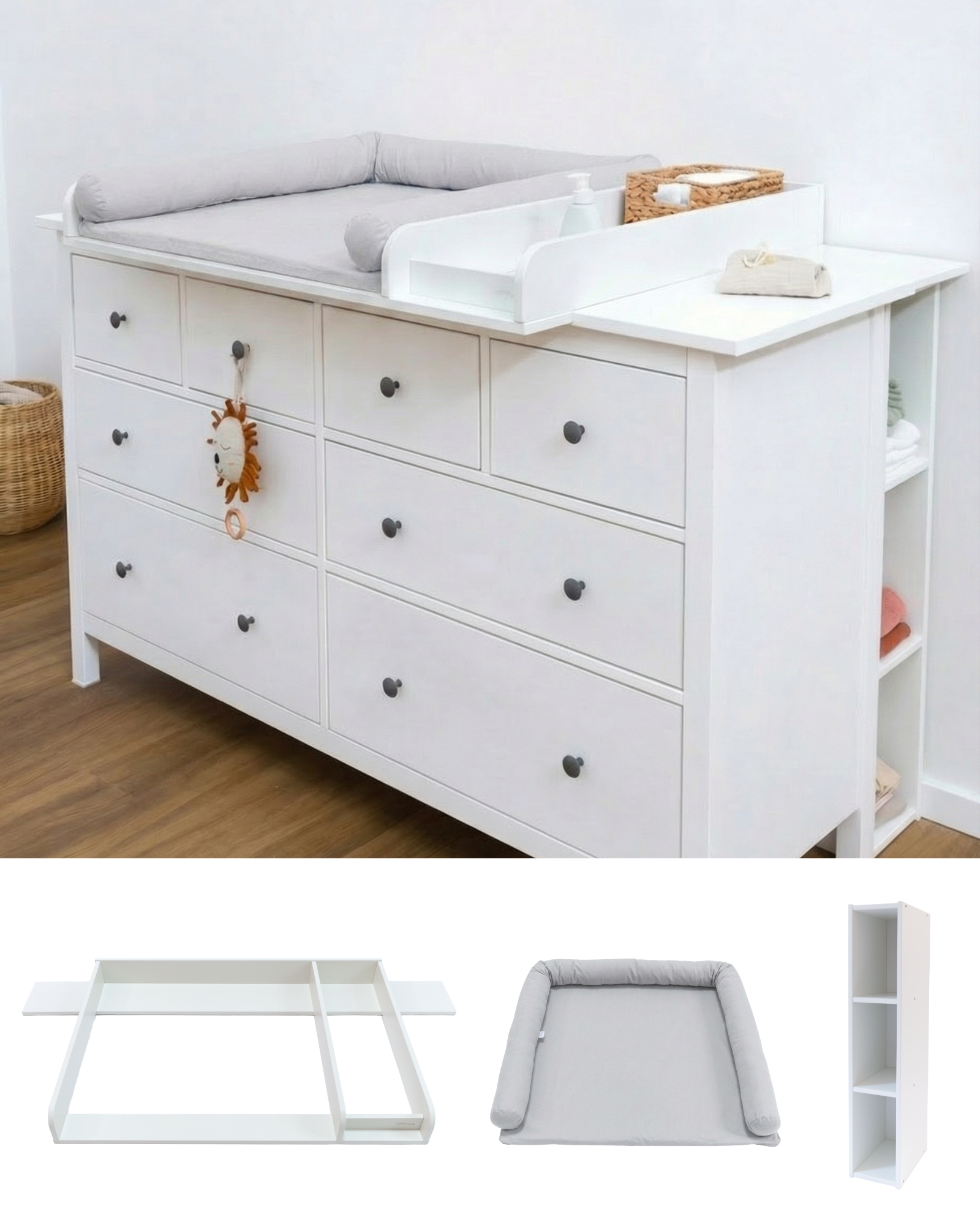wickelkommode ikea hemnes 160 set weiss komfort soft grey 0