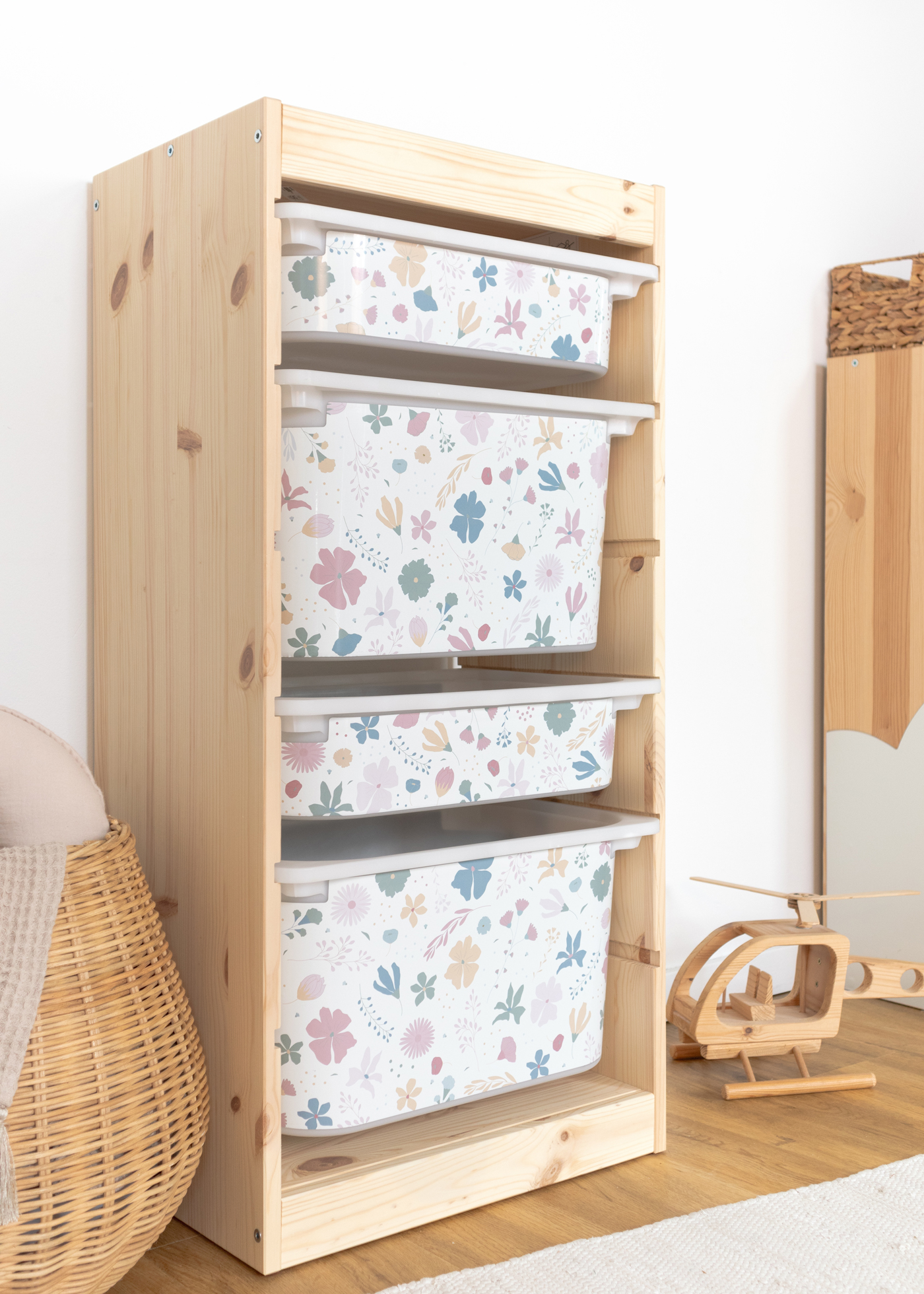 stickerset ikea trofast box klein laengsseite blumig rosa blau 1 stickerset ikea trofast box klein laengsseite blumig rosa blau