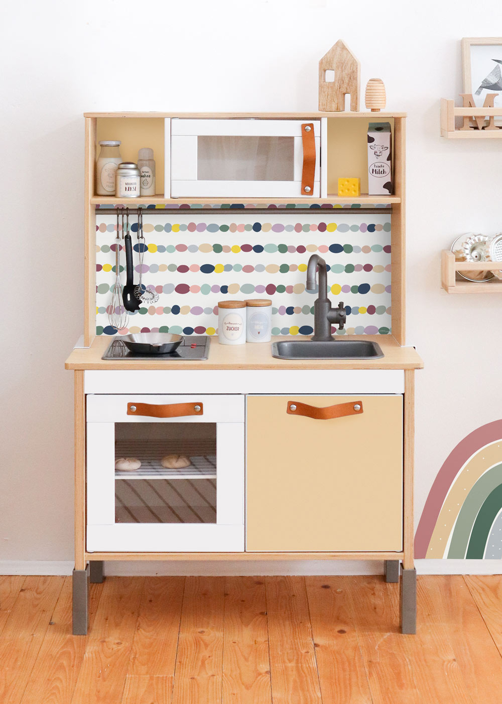 klebefolie ikea duktig kinderkueche steinig cashew 3