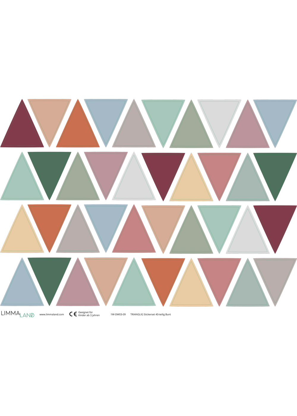 stickerset wand moebel dreiecke bunt 99 stickerset wand moebel dreiecke bunt 99