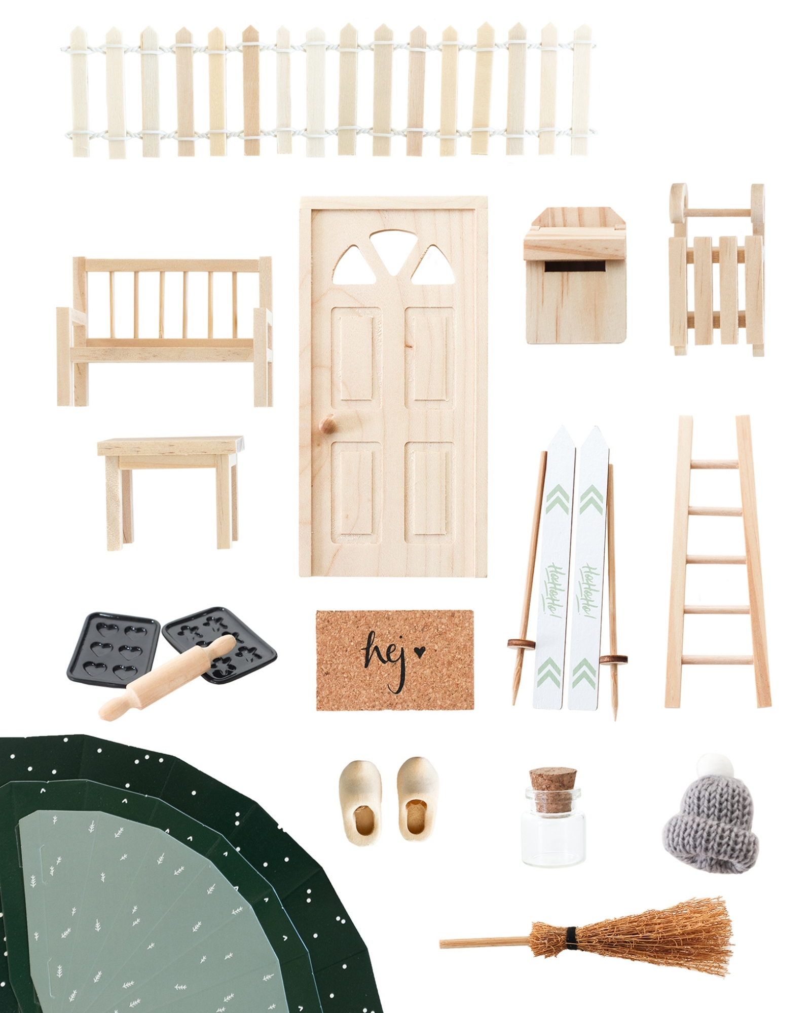 Wichteltür + Grundausstattung (22-teilig)