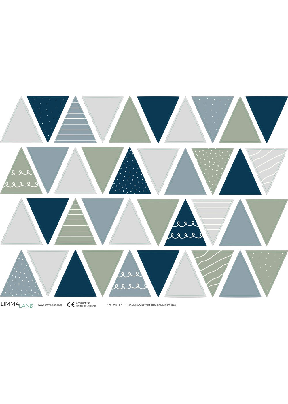 stickerset wand moebel dreiecke nordisch blau 99 stickerset wand moebel dreiecke nordisch blau 99