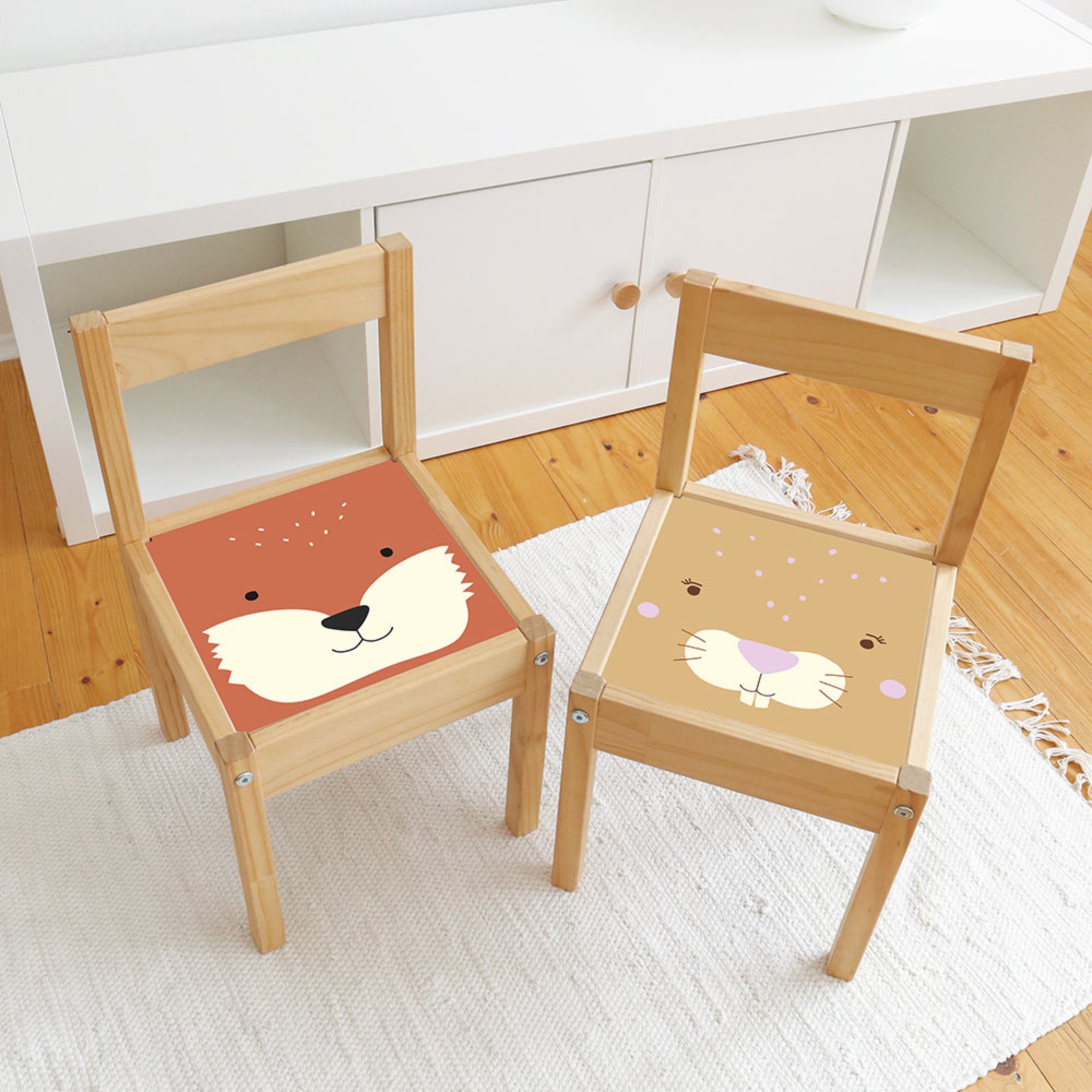 Kinderhocker von IKEA mit Tiermotiv Kinderhocker von IKEA mit Tiermotiv