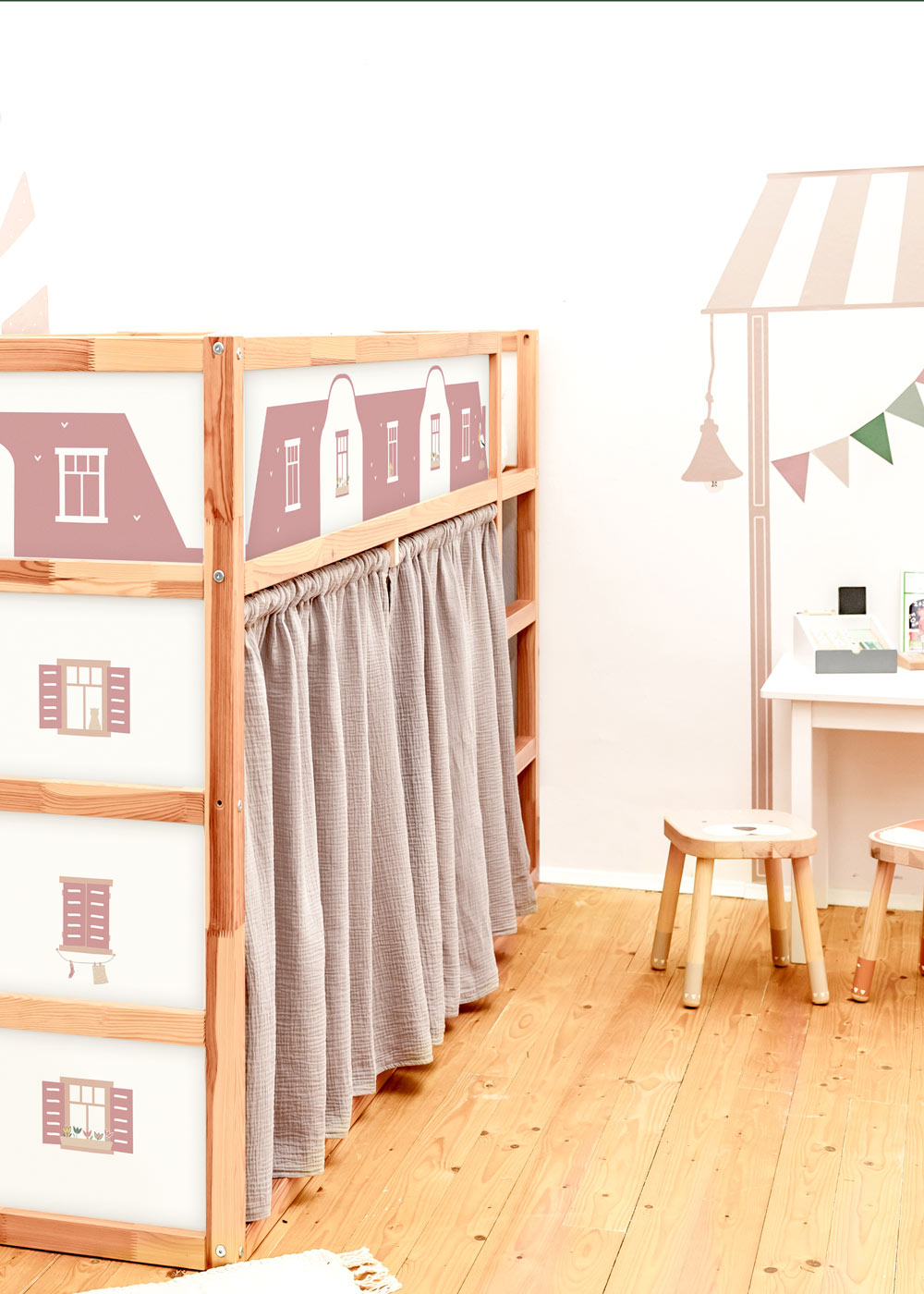 gardine ikea kura bett lille hule lehm zwei 4
