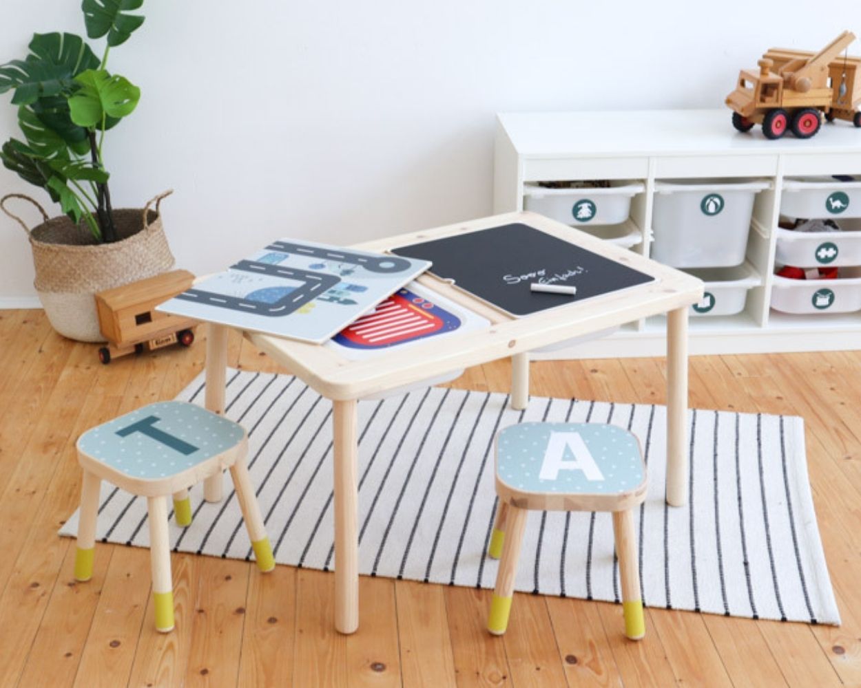 Multifunktionstisch Hocker Klebefolie
