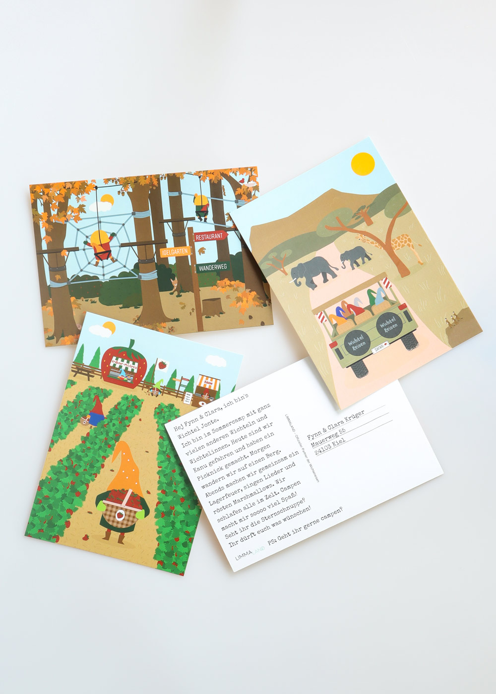 postkartenset wichtel rejse 2 00