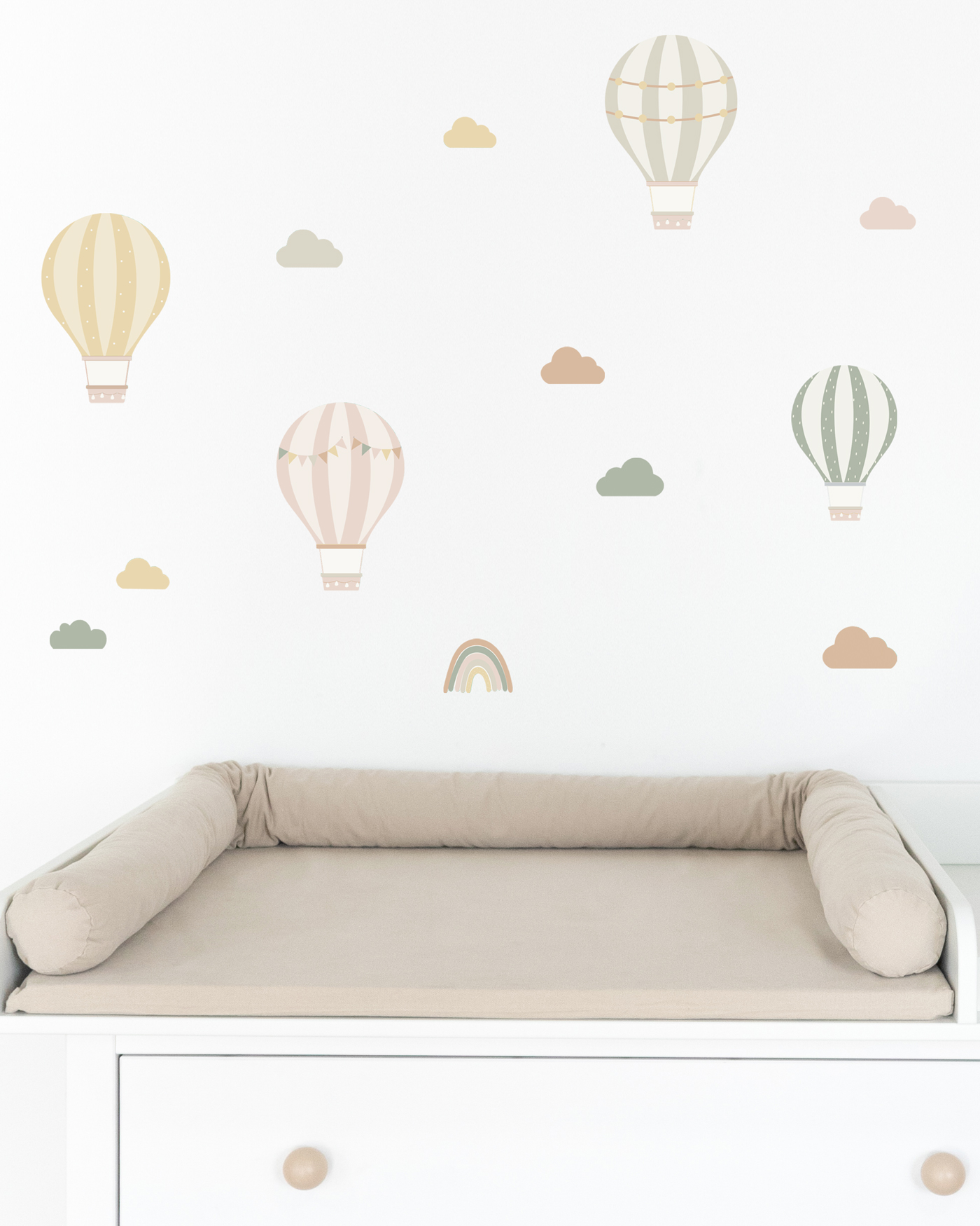 stickerset ballong beige eukalyptus 3