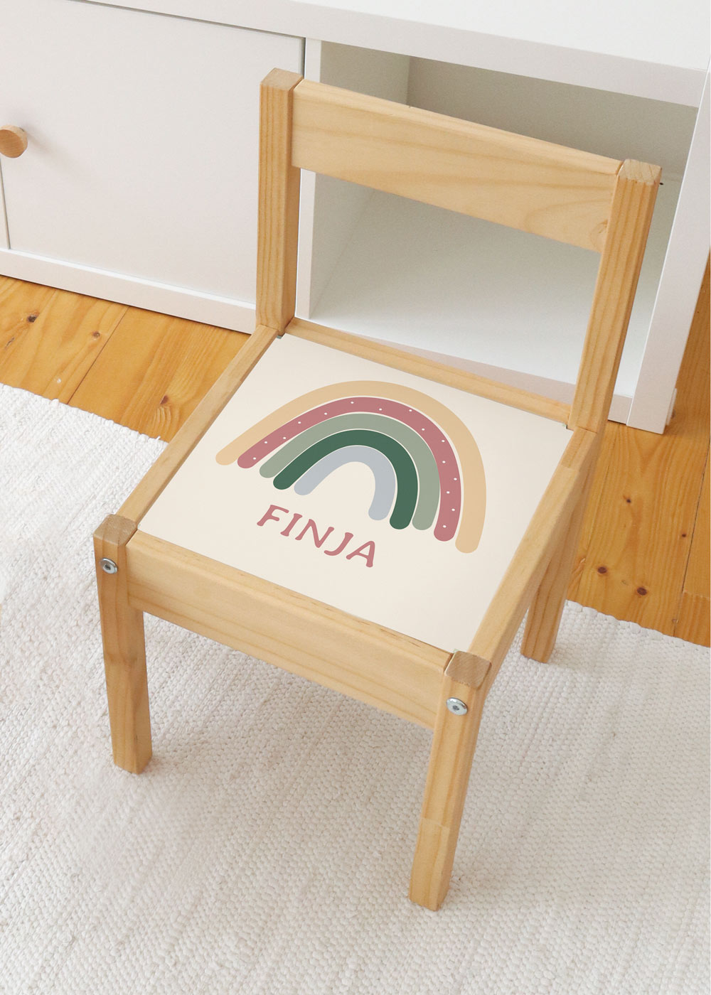 klebefolie ikea laett kinderstuhl vielfalt regenbogen 0