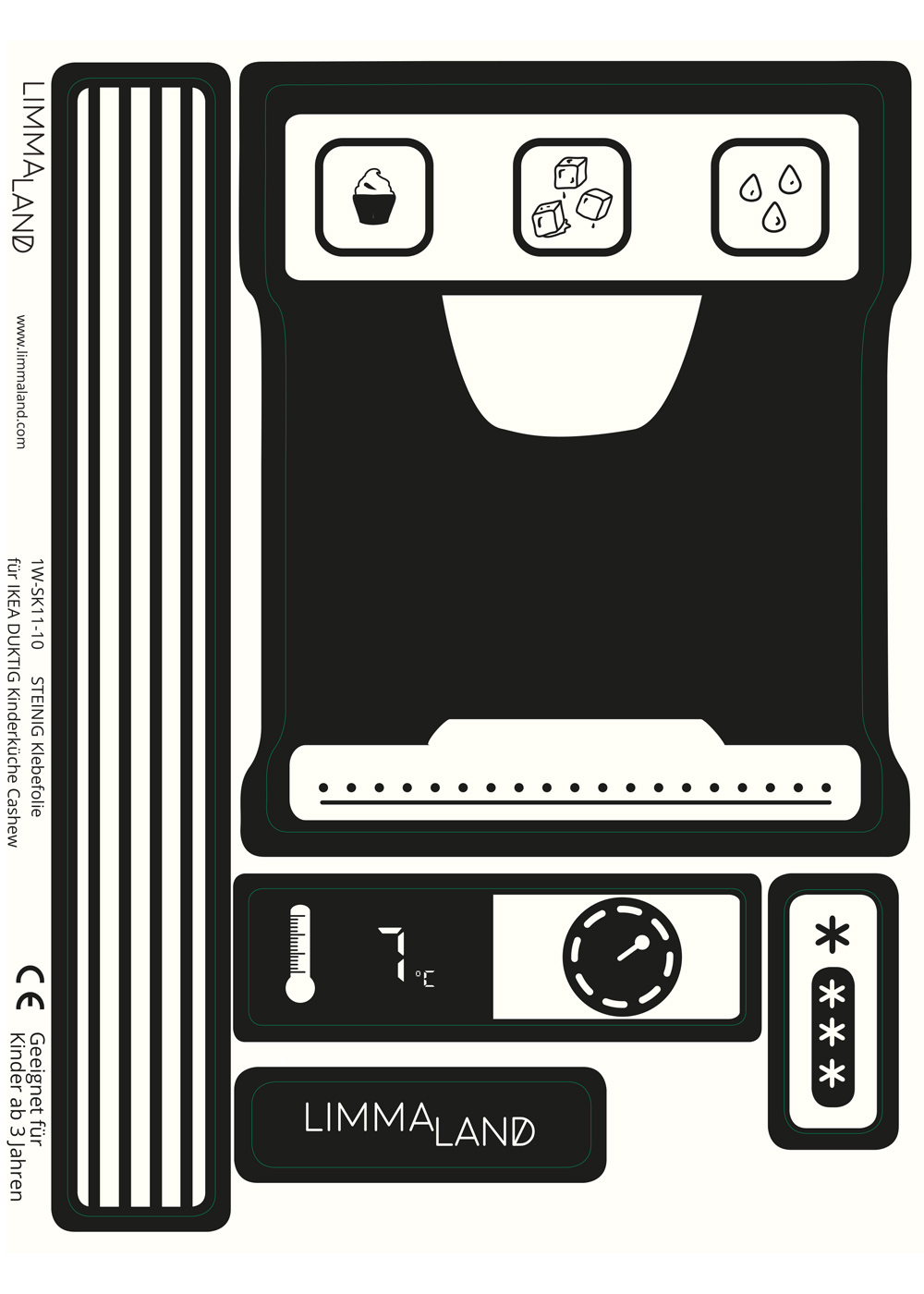 stickerset kinderkuehlschrank kalthalta schwarz 5