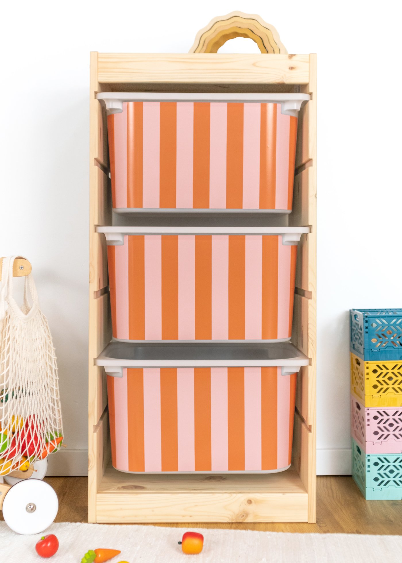 stickerset ikea trofast box mittel laengsseite streifig rosa 3er set 0 stickerset ikea trofast box mittel laengsseite streifig rosa 3er set