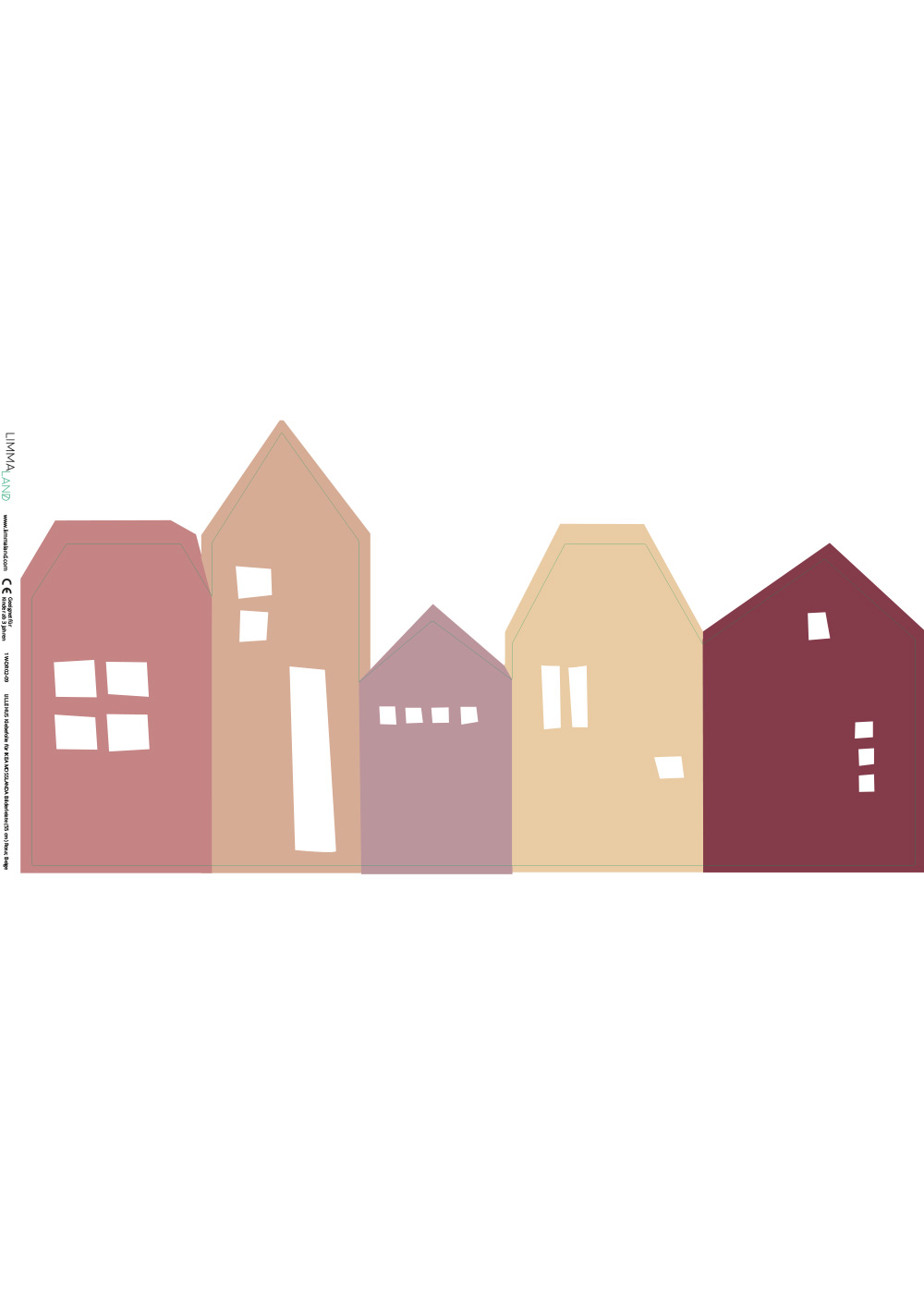 klebefolie ikea mosslanda bilderleiste lille hus rosa beige 2