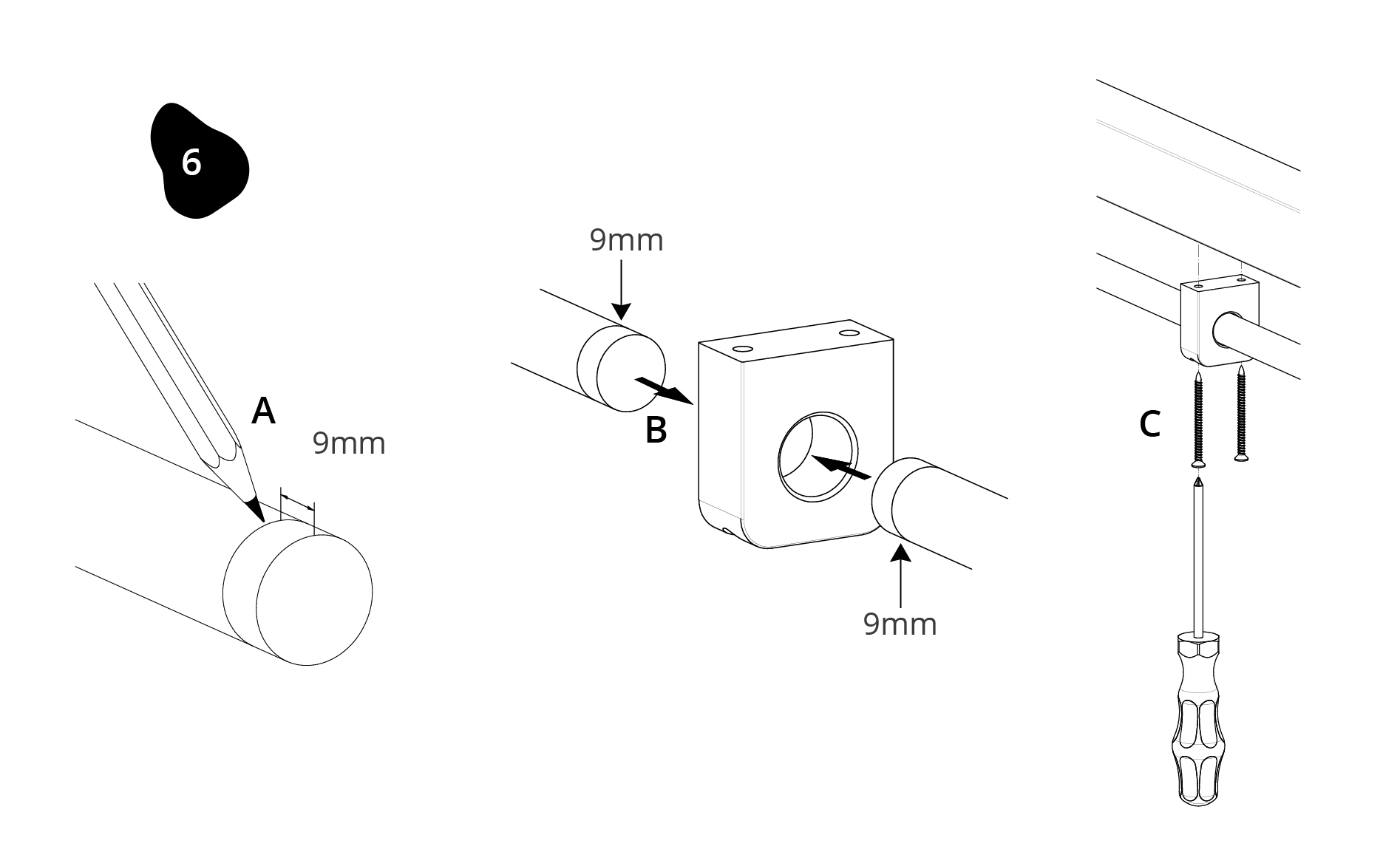 Bedienungsanleitung für unsere Gardinenstange+ Bedienungsanleitung für unsere Gardinenstange