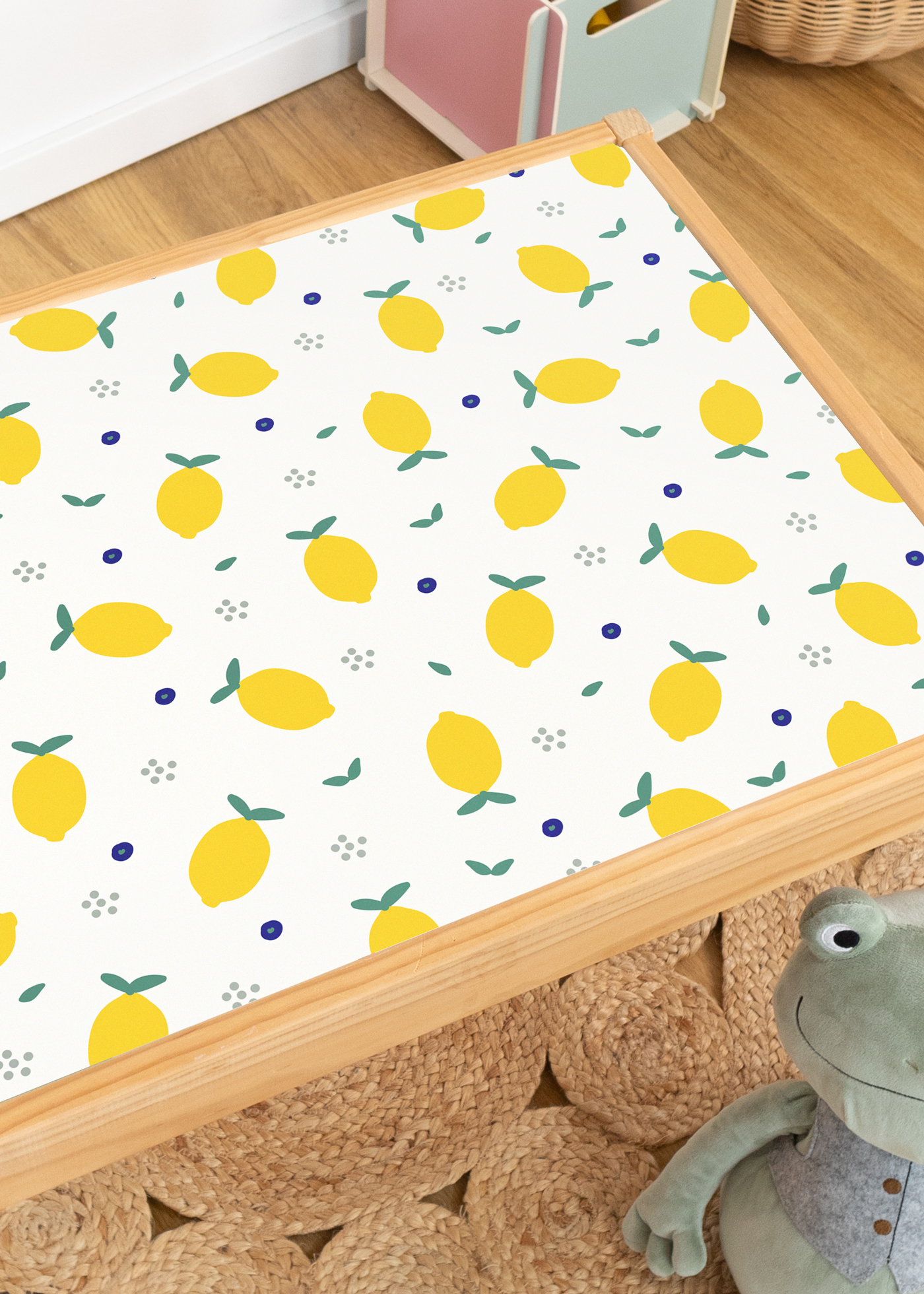 klebefolie ikea laett kindertisch zitronig 2