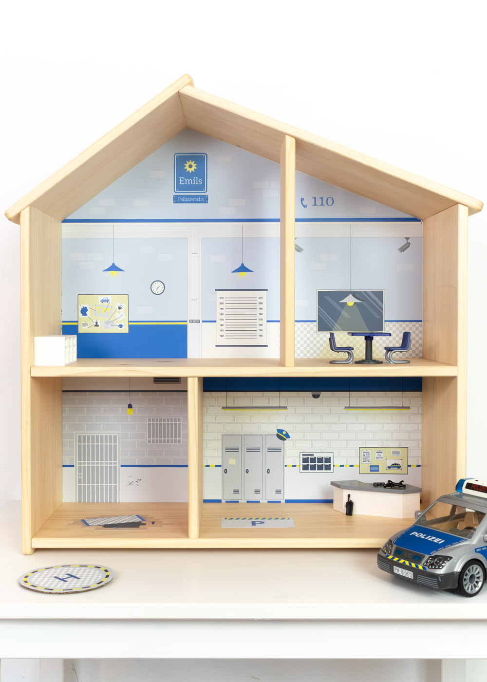 klebefolie ikea flisat puppenhaus tapete polizei 0