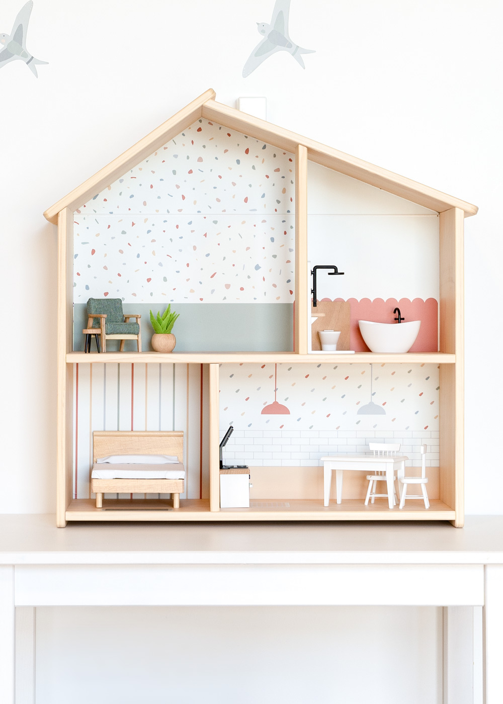 klebefolie ikea flisat puppenhaus tapete lille stuba fuchsig eukalyptus 09