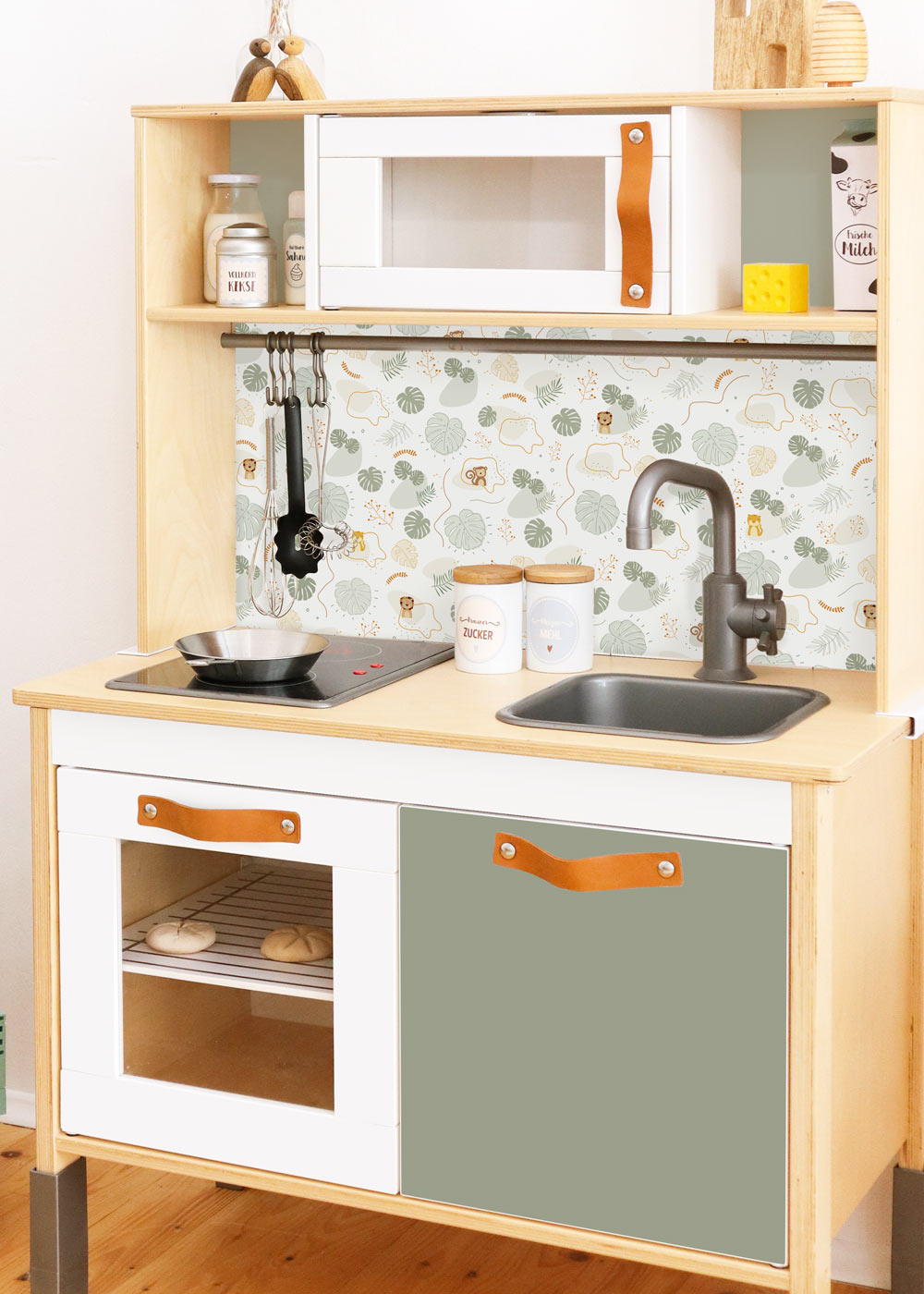 klebefolie ikea duktig kinderkueche tierig eukalyptus 2