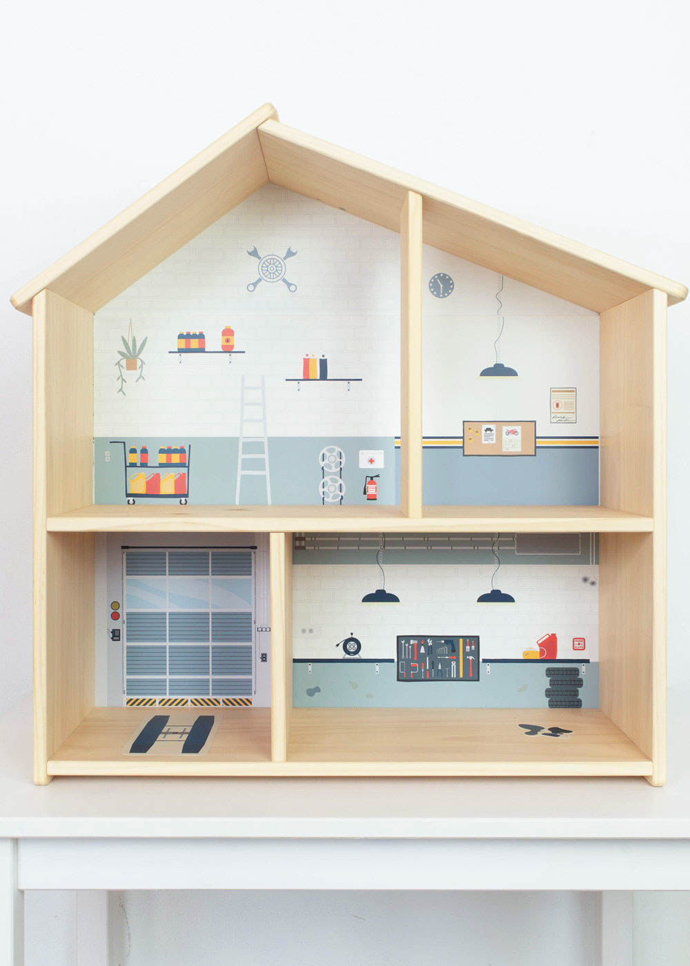 Klebefolie für IKEA FLISAT Puppenhaus