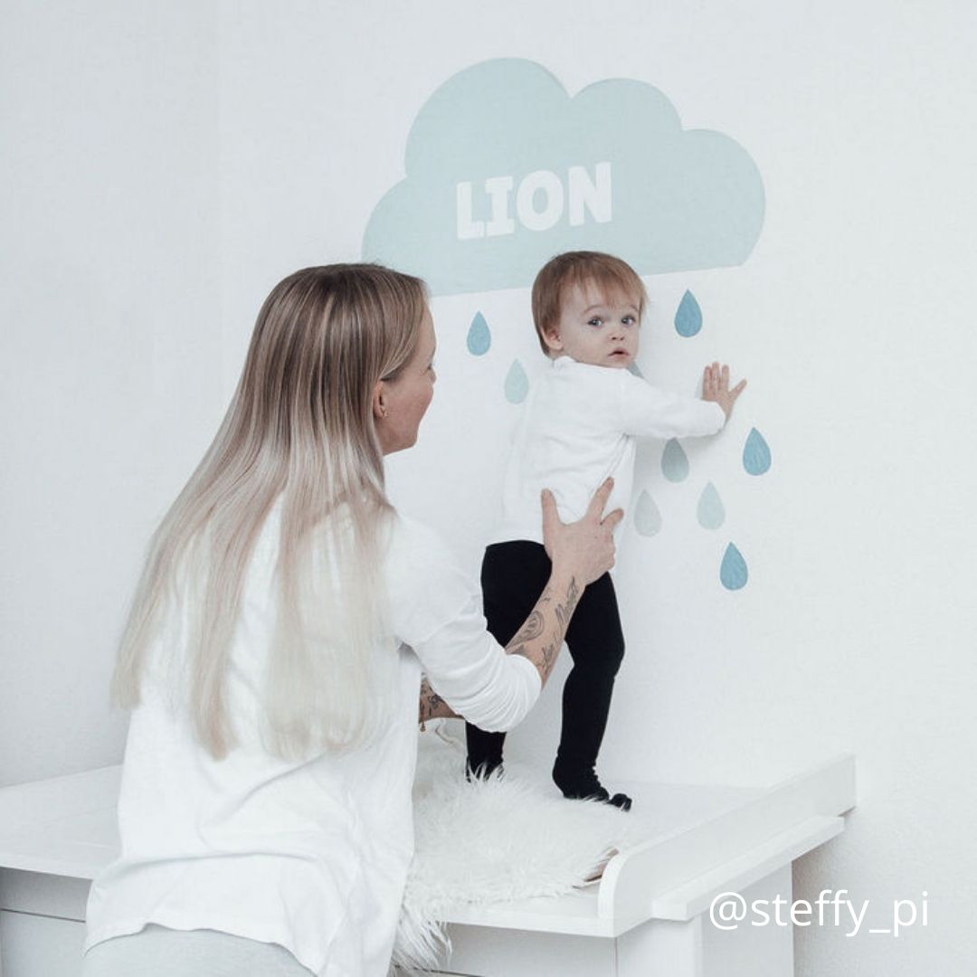 Babyzimmer mit Wolken Babyzimmer mit Wolken