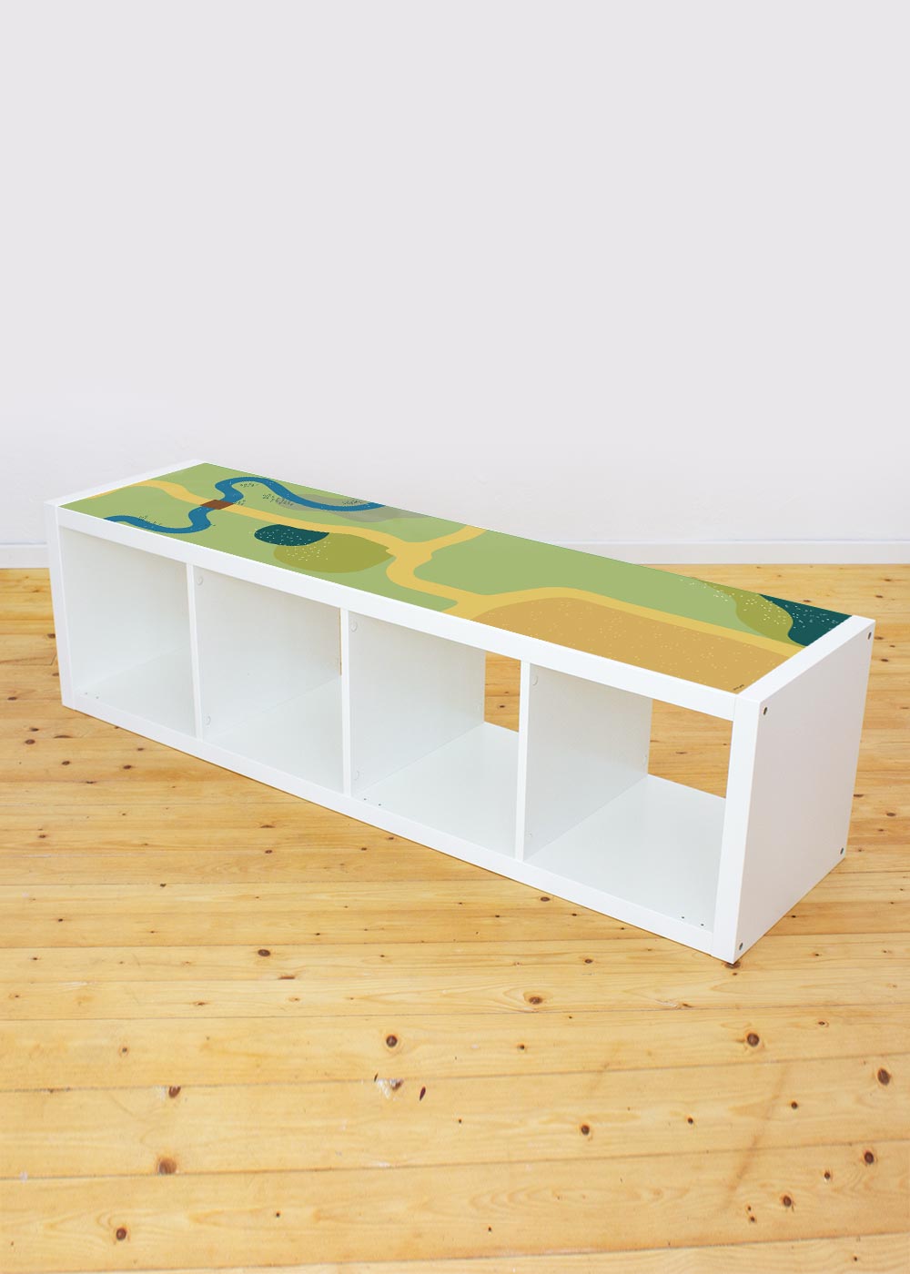 Ikea Kallax Regal Spielwiese 4fach Komplettansicht