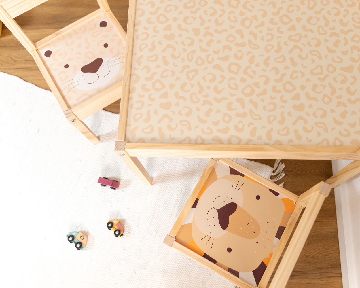 IKEA LÄTT Hocker mit Tieren