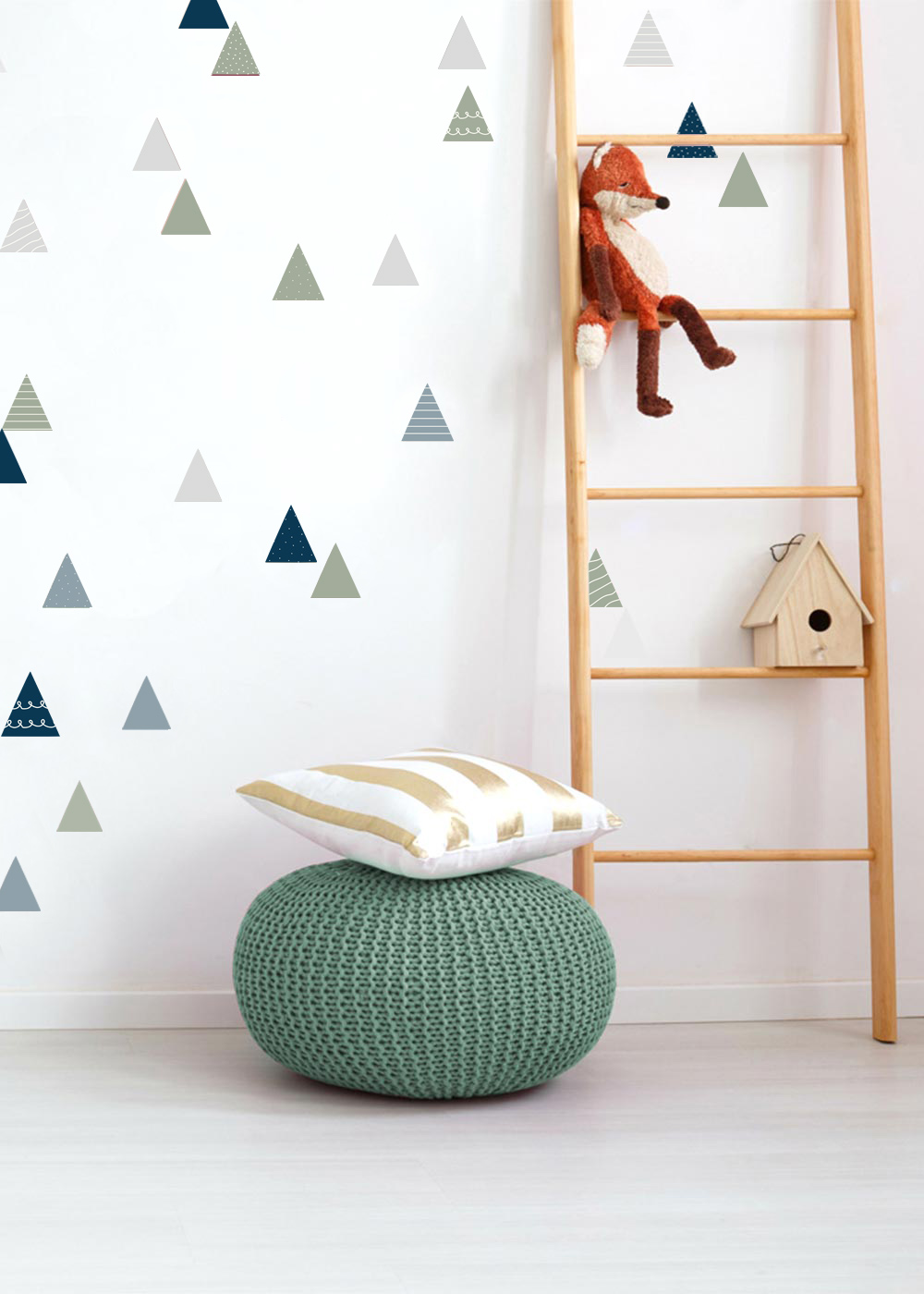 stickerset wand moebel dreiecke nordisch blau 3 stickerset wand moebel dreiecke nordisch blau 3