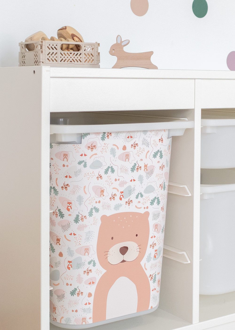 Klebefolie für IKEA TROFAST Regal Waldtiere Möbelfolie Ikea Hack IKEA TROFAST Boxen Sticker selbstklebend
