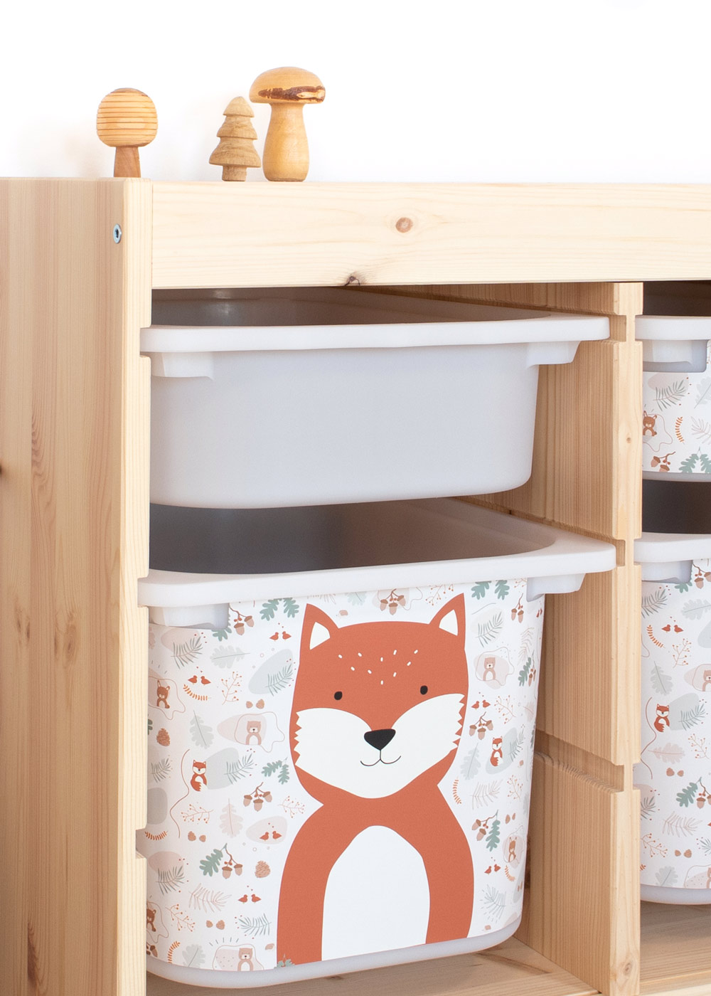 stickerset ikea trofast box mittel tierig wald fuchs 0