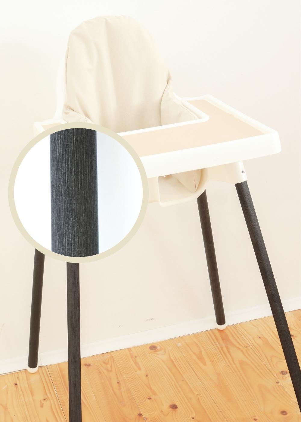 klebefolie ikea antilop hochstuhl snygga fot holz dunkelgrau 0