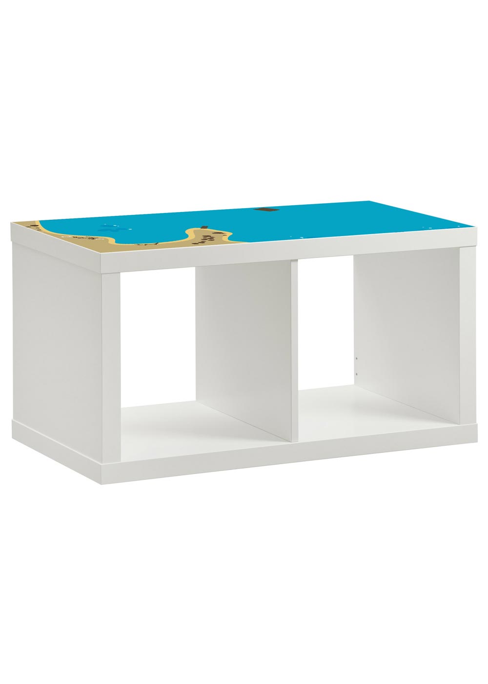 Ikea Kallax Regal Wasserreich 2fach Komplettansicht