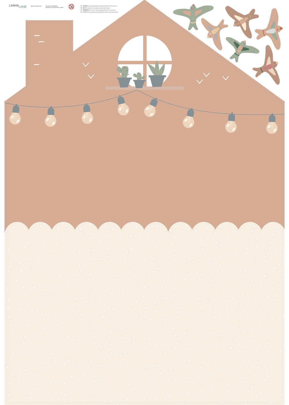 Klebefolie Haus für Kinderzimmer