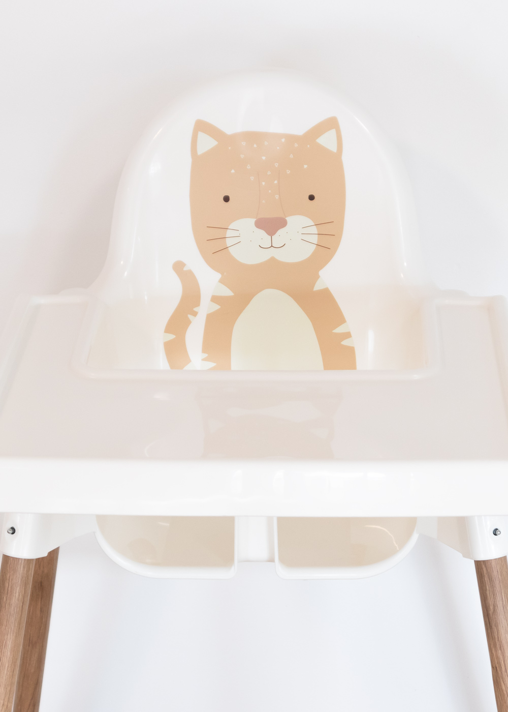 Klebefolie für IKEA ANTILOP Hochstuhl mit Tiermotiv Katze selbstklebend Ikea Zubehör