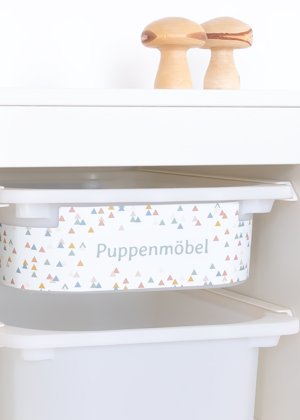 stickerset ikea trofast box klein trianglig 2