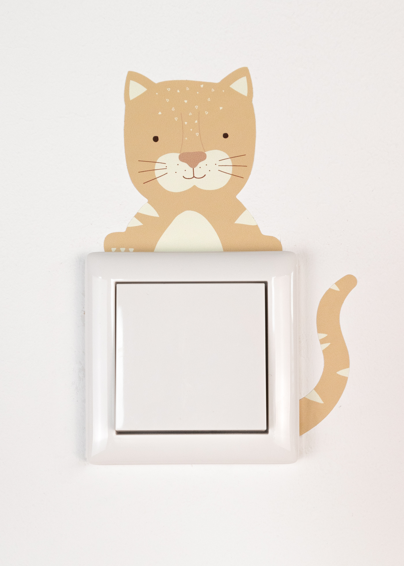 Lichtschalter Sticker mit Tiermotiv Katze
