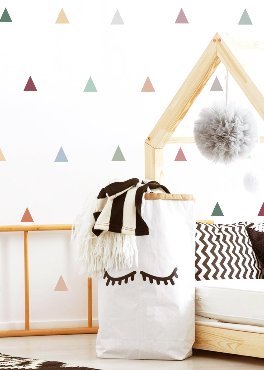 stickerset wand moebel dreiecke bunt 1 stickerset wand moebel dreiecke bunt 1