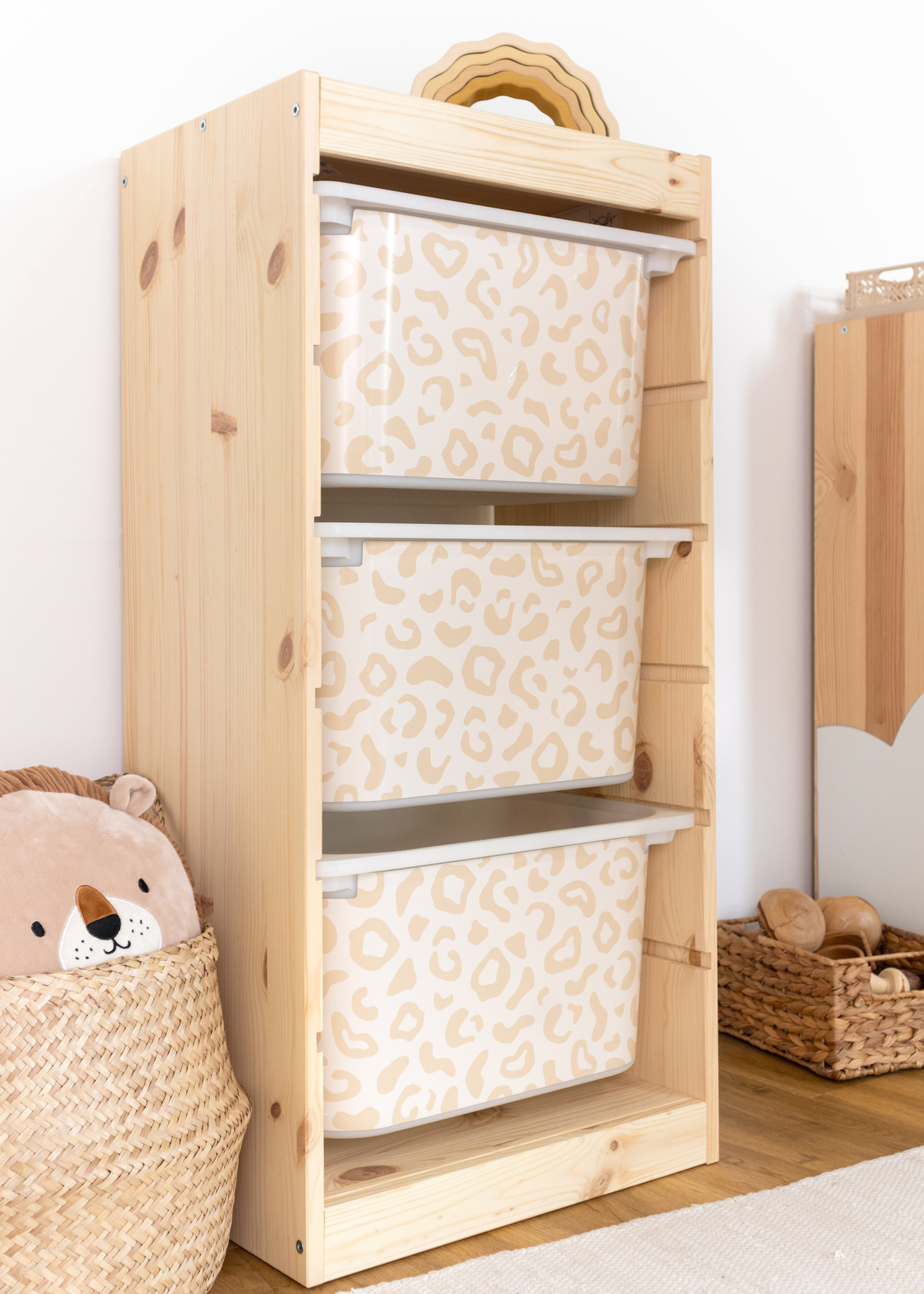 stickerset ikea trofast box mittel laengsseite leo cashew 3er set 3 stickerset ikea trofast box mittel laengsseite leo cashew 3er set