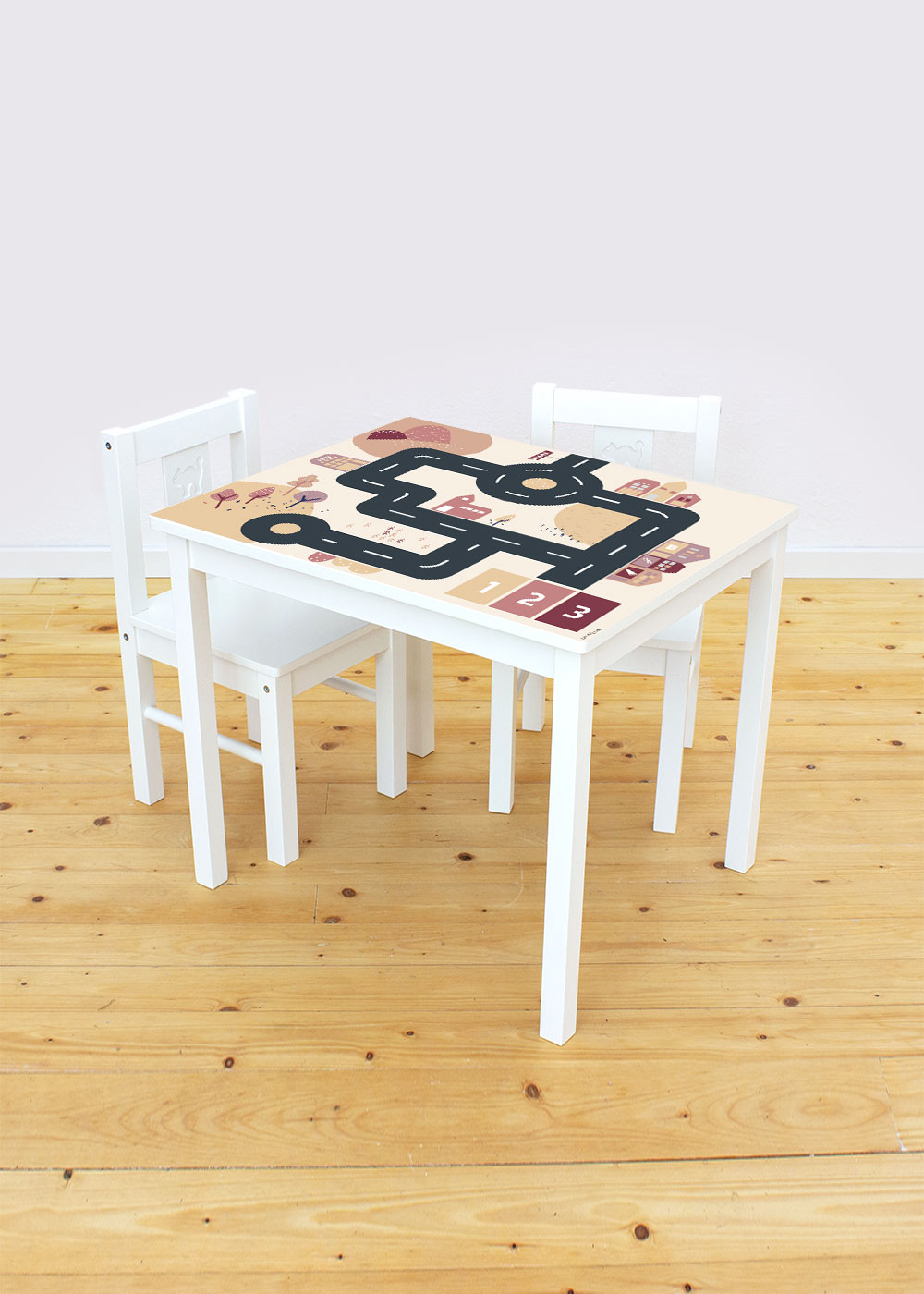 klebefolie ikea kritter kindertisch smastraat rosa beige 1
